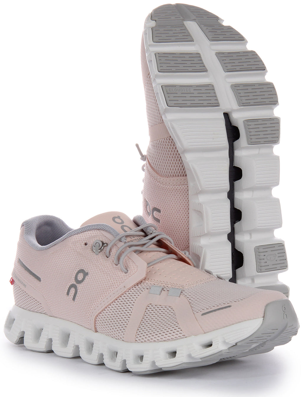 On Running Cloud 5 In Pink White For Women
