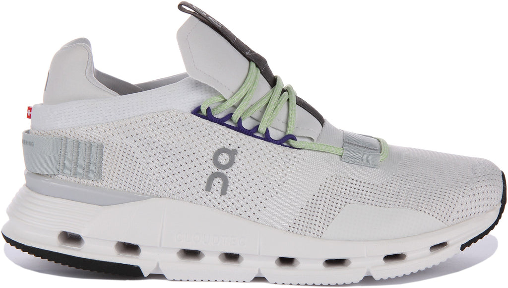 On Running Cloudnova In White Green For Men