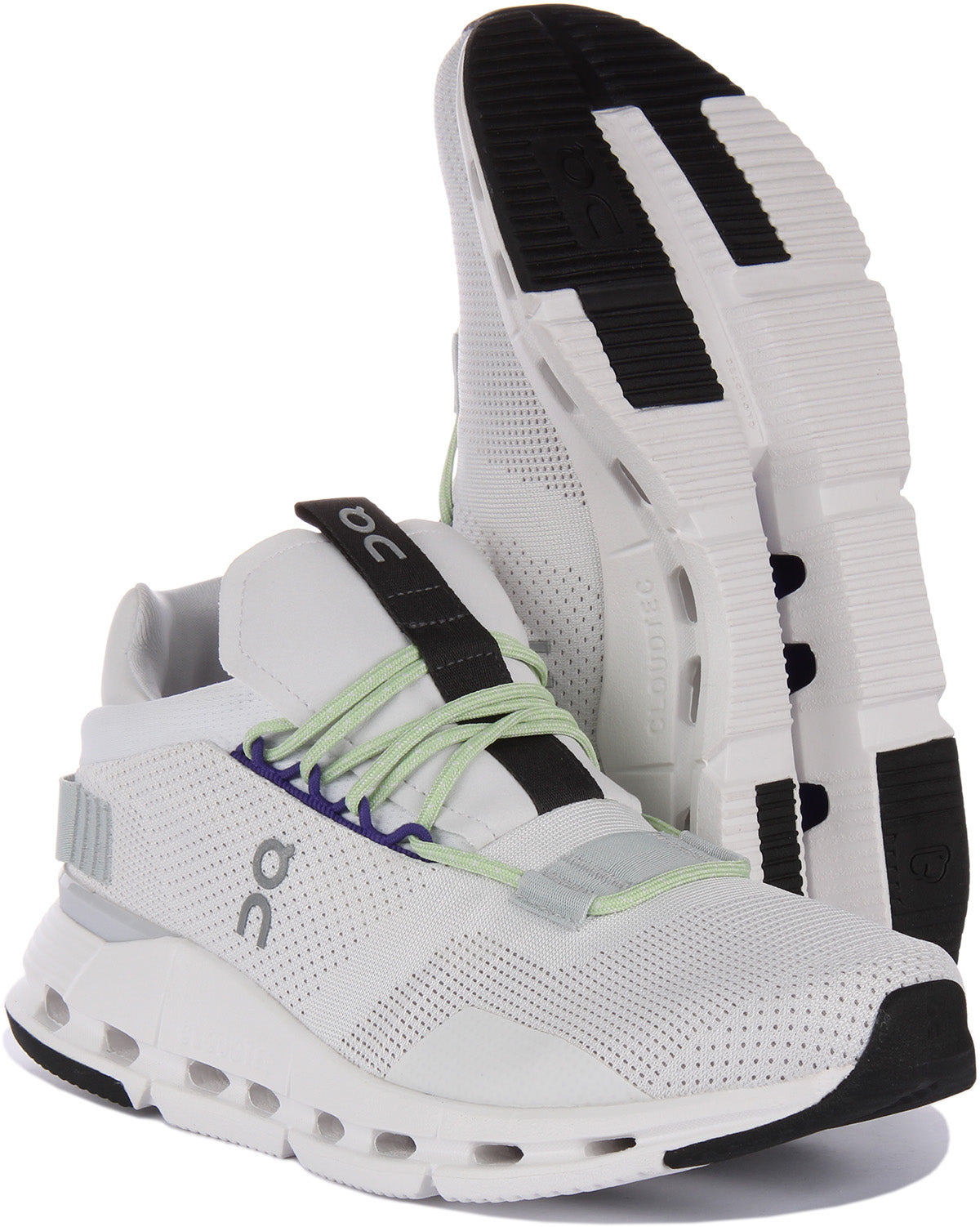 On Running Cloudnova In White Green For Men