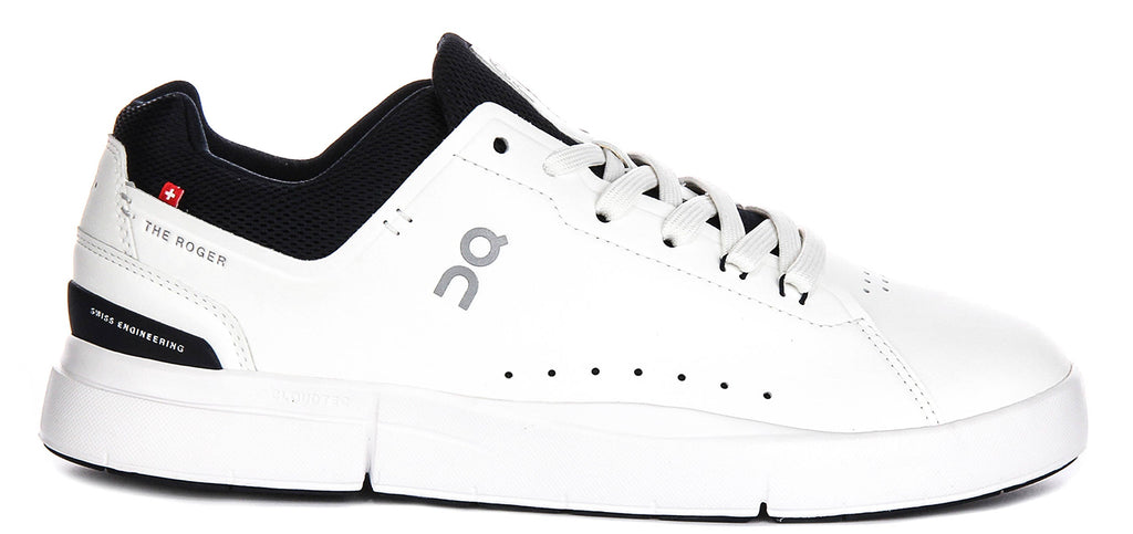 On Running The Roger Adv In White Navy For Men